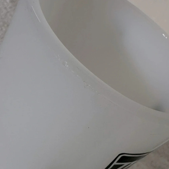 Vintage Glassbake Heat Resistant Milk Glass Bob Miller Trucking LTD. Mugs x2 - Picture 5 of 12